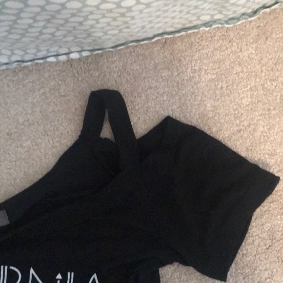 off the shoulder black shirt - Picture 2 of 4